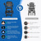 42 lbs Lightweight Electric Wheelchair – Foldable, Bluetooth Remote & Dual Batteries, 500W Power