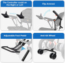 42 lbs Lightweight Electric Wheelchair – Foldable, Bluetooth Remote & Dual Batteries, 500W Power