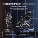 2025 Reclining Electric Wheelchair – Foldable All-Terrain Power Chair with 30+ Mile Range & Dual Batteries