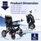 42 lbs Lightweight Electric Wheelchair – Foldable, Bluetooth Remote & Dual Batteries, 500W Power