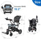 42 lbs Lightweight Electric Wheelchair – Foldable, Bluetooth Remote & Dual Batteries, 500W Power