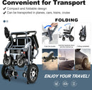 2025 Reclining Electric Wheelchair – Foldable All-Terrain Power Chair with 30+ Mile Range & Dual Batteries