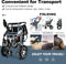 2025 Reclining Electric Wheelchair – Foldable All-Terrain Power Chair with 30+ Mile Range & Dual Batteries