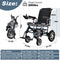 2025 Reclining Electric Wheelchair – Foldable All-Terrain Power Chair with 30+ Mile Range & Dual Batteries