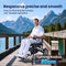 42 lbs Lightweight Electric Wheelchair – Foldable, Bluetooth Remote & Dual Batteries, 500W Power
