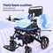42 lbs Lightweight Electric Wheelchair – Foldable, Bluetooth Remote & Dual Batteries, 500W Power