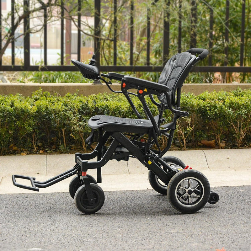 42 lbs Lightweight Electric Wheelchair – Foldable, Bluetooth Remote & Dual Batteries, 500W Power