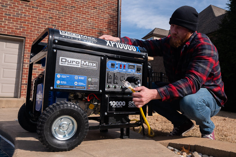 10,000 Watt Portable Gasoline Generator with CO Alert – Backup Power Solution